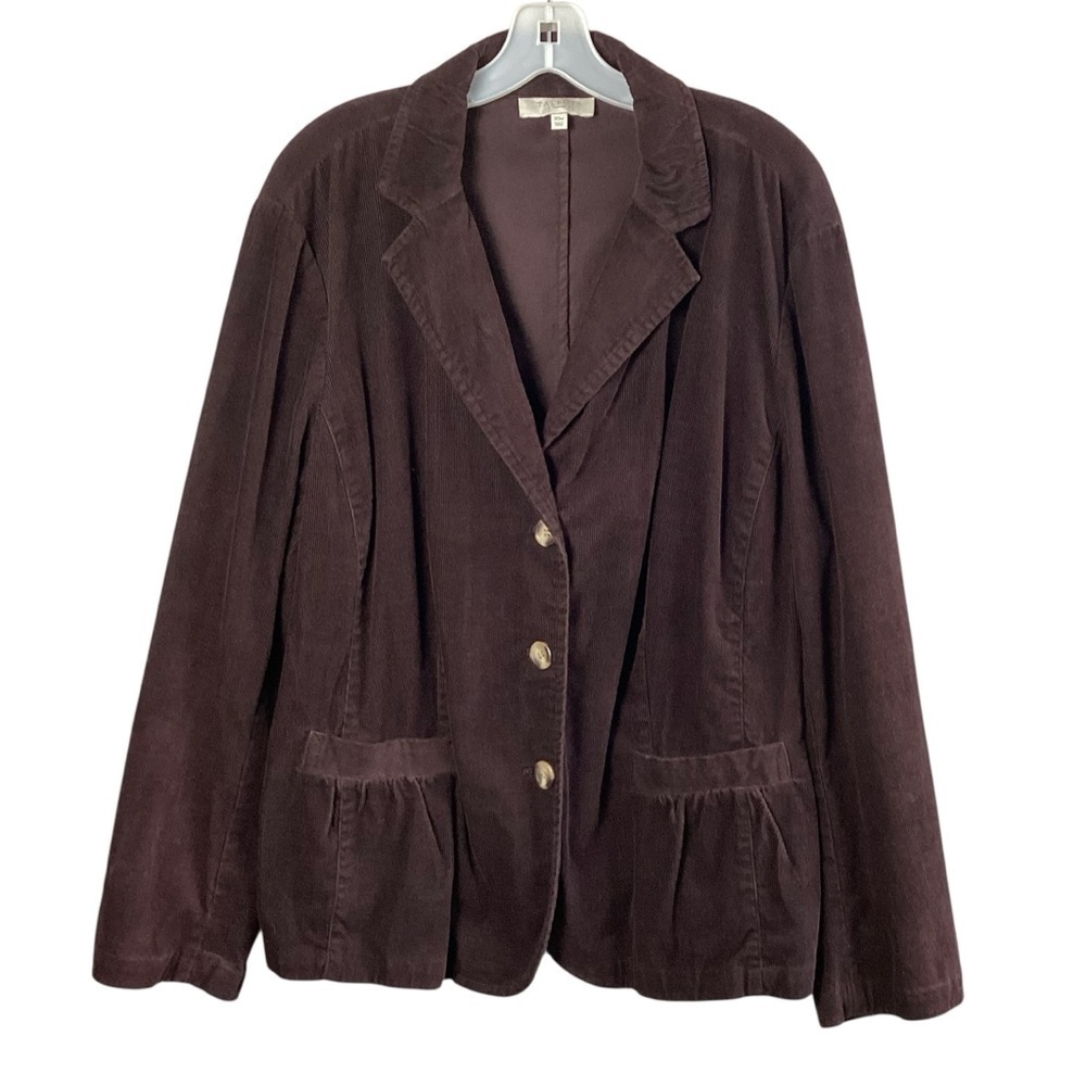 Talbots Size 20W Corduroy Jacket
Blazer Peplum Style JacketBrown